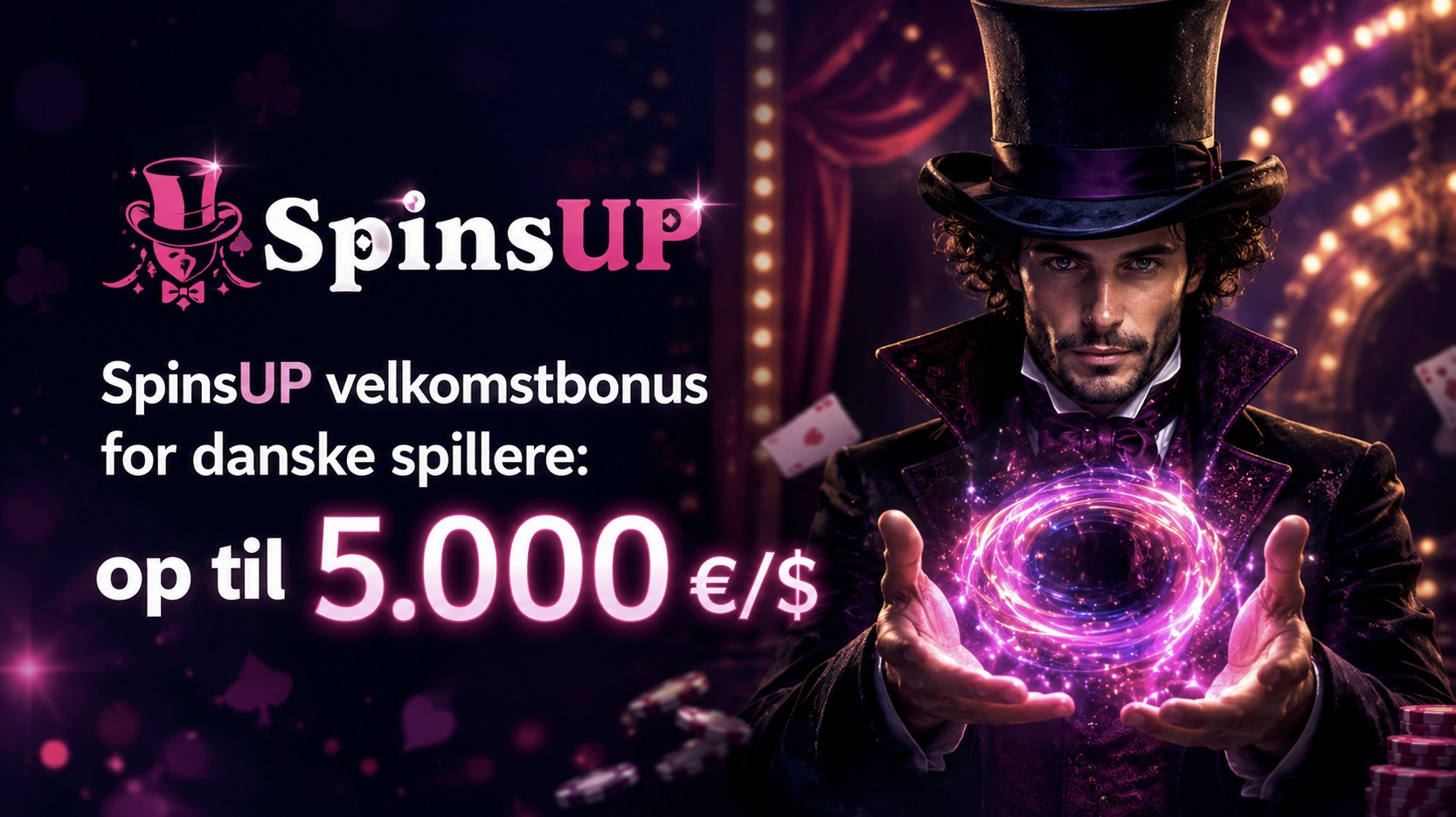 SpinsUP Casino Velkomstbonus (2026)