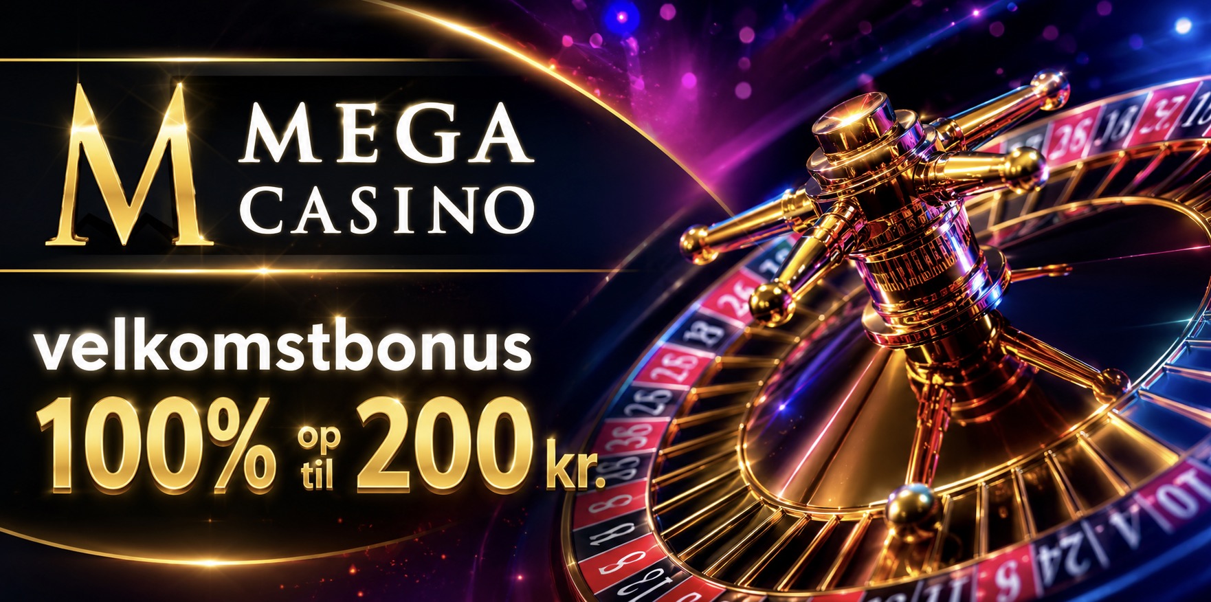 Mega Casino velkomstbonus (2026)