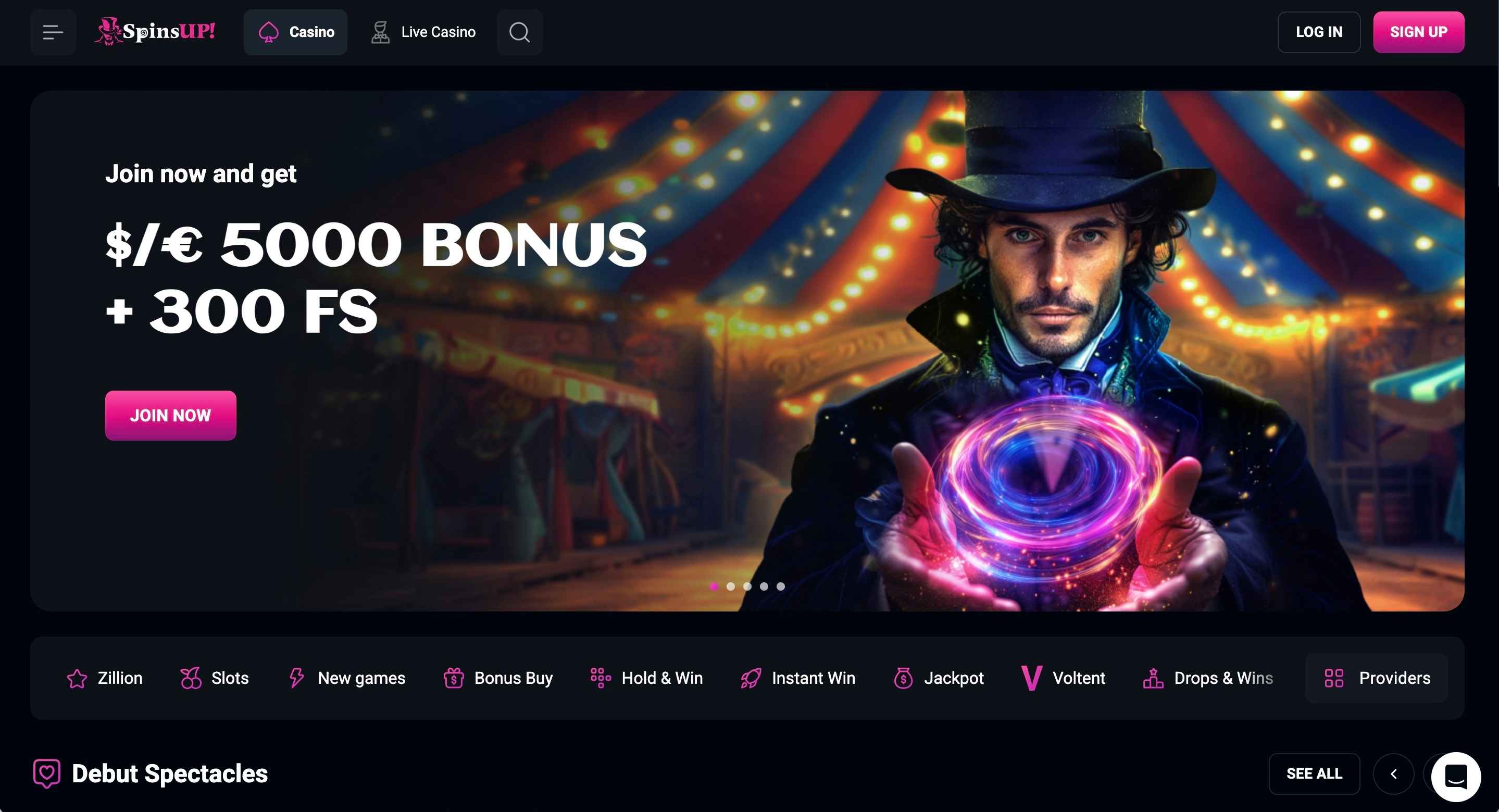 Spins Up Casino anmeldelse (2026)